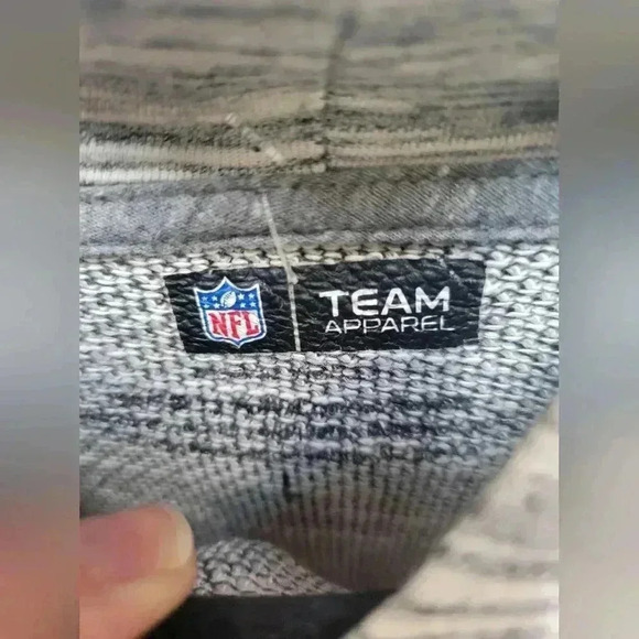 NFL Team Apparel Denver Broncos Hooded Long Sleeve Tee Shirt Size Large - Picture 3 of 3